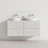 Lukka Cabarita 1200mm Modern Wall Hung Vanity PVC Single/Double Bowls Cabinet Variant Colour Available
