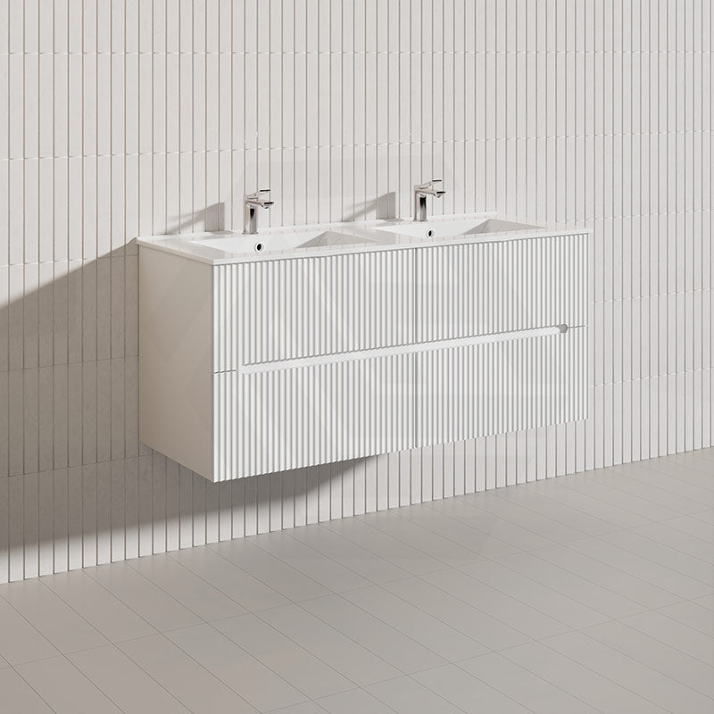 Lukka Cabarita 1200mm Modern Wall Hung Vanity PVC Single/Double Bowls Cabinet Variant Colour Available