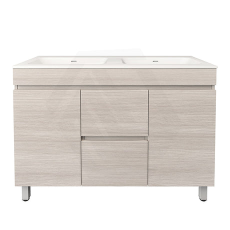Lukka Camden Modern 1200mm Freestanding Vanity E0 MDF Wood Grain Single/Double Bowls Cabinet In Various Colors
