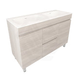 Lukka Camden Modern 1200mm Freestanding Vanity E0 MDF Wood Grain Single/Double Bowls Cabinet In Various Colors