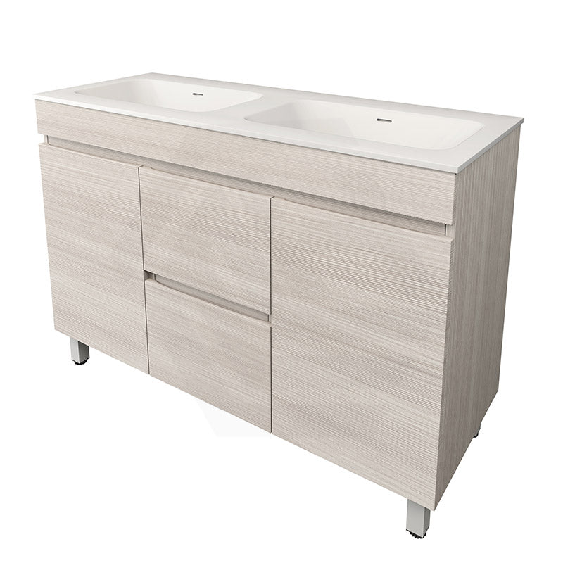Lukka Camden Modern 1200mm Freestanding Vanity E0 MDF Wood Grain Single/Double Bowls Cabinet In Various Colors