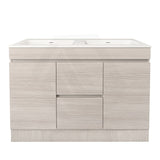 Lukka Camden Modern 1200mm Freestanding Vanity E0 MDF Wood Grain Single/Double Bowls Cabinet In Various Colors