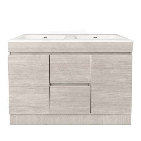 Lukka Camden Modern 1200mm Freestanding Vanity E0 MDF Wood Grain Single/Double Bowls Cabinet In Various Colors