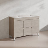 Lukka Camden Modern 1200mm Freestanding Vanity E0 MDF Wood Grain Single/Double Bowls Cabinet In Various Colors