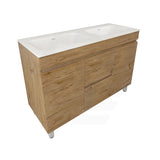 Lukka Camden Modern 1200mm Freestanding Vanity E0 MDF Wood Grain Single/Double Bowls Cabinet In Various Colors