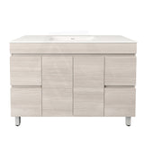 Lukka Camden Modern 1200mm Freestanding Vanity E0 MDF Wood Grain Single/Double Bowls Cabinet In Various Colors