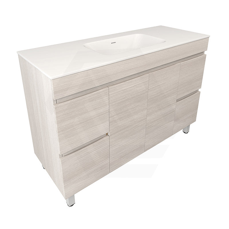 Lukka Camden Modern 1200mm Freestanding Vanity E0 MDF Wood Grain Single/Double Bowls Cabinet In Various Colors