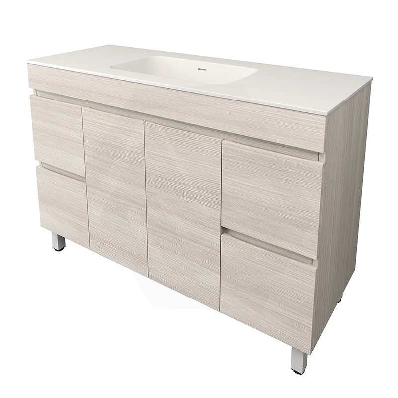 Lukka Camden Modern 1200mm Freestanding Vanity E0 MDF Wood Grain Single/Double Bowls Cabinet In Various Colors