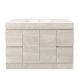 Lukka Camden Modern 1200mm Freestanding Vanity E0 MDF Wood Grain Single/Double Bowls Cabinet In Various Colors