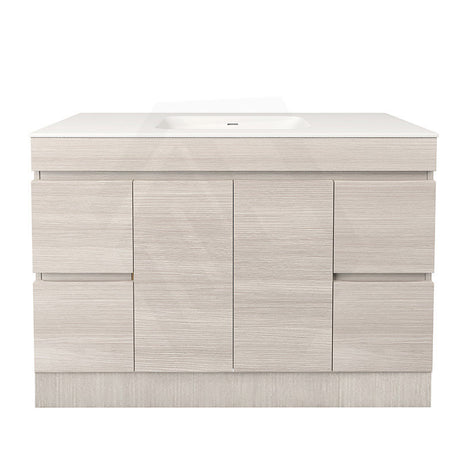 Lukka Camden Modern 1200mm Freestanding Vanity E0 MDF Wood Grain Single/Double Bowls Cabinet In Various Colors