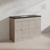 Lukka Camden Modern 1200mm Freestanding Vanity E0 MDF Wood Grain Single/Double Bowls Cabinet In Various Colors