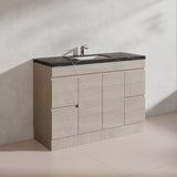 Lukka Camden Modern 1200mm Freestanding Vanity E0 MDF Wood Grain Single/Double Bowls Cabinet In Various Colors