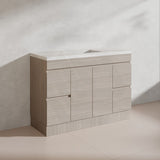 Lukka Camden Modern 1200mm Freestanding Vanity E0 MDF Wood Grain Single/Double Bowls Cabinet In Various Colors