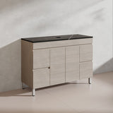Lukka Camden Modern 1200mm Freestanding Vanity E0 MDF Wood Grain Single/Double Bowls Cabinet In Various Colors