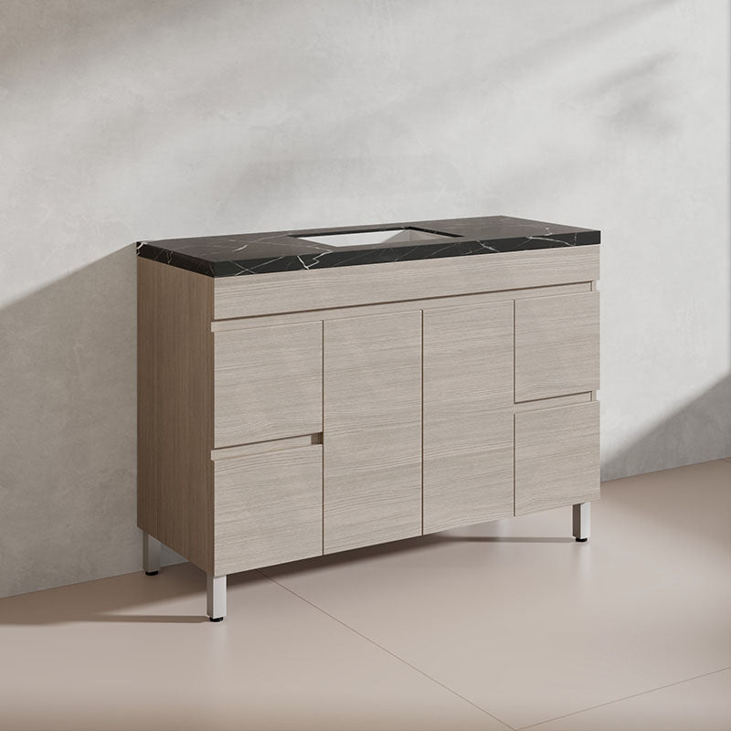 Lukka Camden Modern 1200mm Freestanding Vanity E0 MDF Wood Grain Single/Double Bowls Cabinet In Various Colors