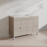 Lukka Camden Modern 1200mm Freestanding Vanity E0 MDF Wood Grain Single/Double Bowls Cabinet In Various Colors