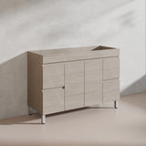 Lukka Camden Modern 1200mm Freestanding Vanity E0 MDF Wood Grain Single/Double Bowls Cabinet In Various Colors