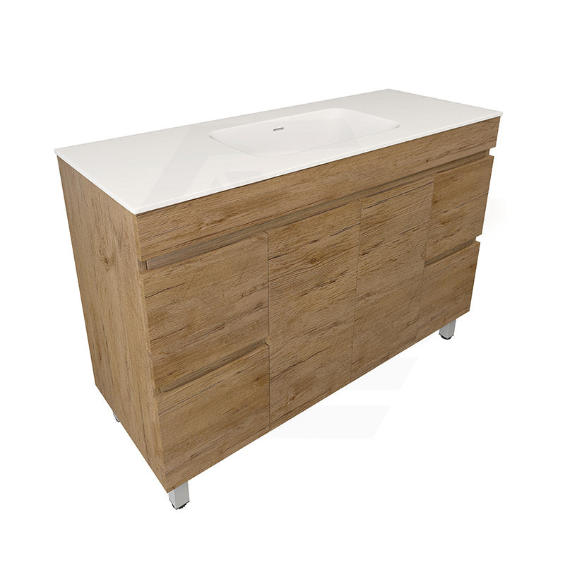 Lukka Camden Modern 1200mm Freestanding Vanity E0 MDF Wood Grain Single/Double Bowls Cabinet In Various Colors