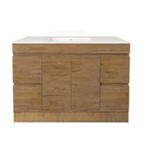 Lukka Camden Modern 1200mm Freestanding Vanity E0 MDF Wood Grain Single/Double Bowls Cabinet In Various Colors