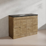 Lukka Camden Modern 1200mm Freestanding Vanity E0 MDF Wood Grain Single/Double Bowls Cabinet In Various Colors