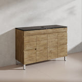 Lukka Camden Modern 1200mm Freestanding Vanity E0 MDF Wood Grain Single/Double Bowls Cabinet In Various Colors