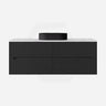 Lukka Cabarita 1500mm Modern Wall Hung Vanity PVC Single/Double Bowls Cabinet Variant Colour Available