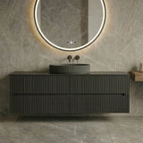 Lukka Cabarita 1500mm Modern Wall Hung Vanity PVC Single/Double Bowls Cabinet Variant Colour Available