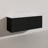 Lukka Cabarita 1500mm Modern Wall Hung Vanity PVC Single/Double Bowls Cabinet Variant Colour Available