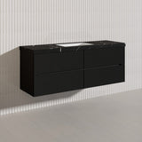 Lukka Cabarita 1500mm Modern Wall Hung Vanity PVC Single/Double Bowls Cabinet Variant Colour Available