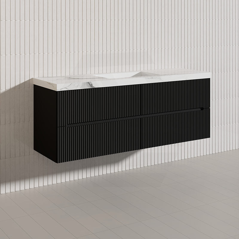 Lukka Cabarita 1500mm Modern Wall Hung Vanity PVC Single/Double Bowls Cabinet Variant Colour Available