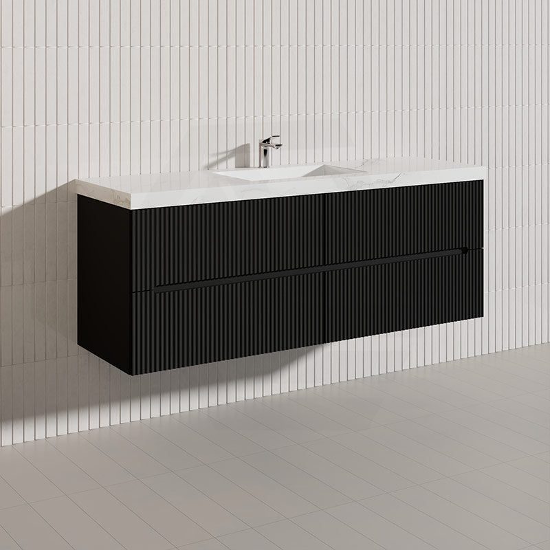 Lukka Cabarita 1500mm Modern Wall Hung Vanity PVC Single/Double Bowls Cabinet Variant Colour Available
