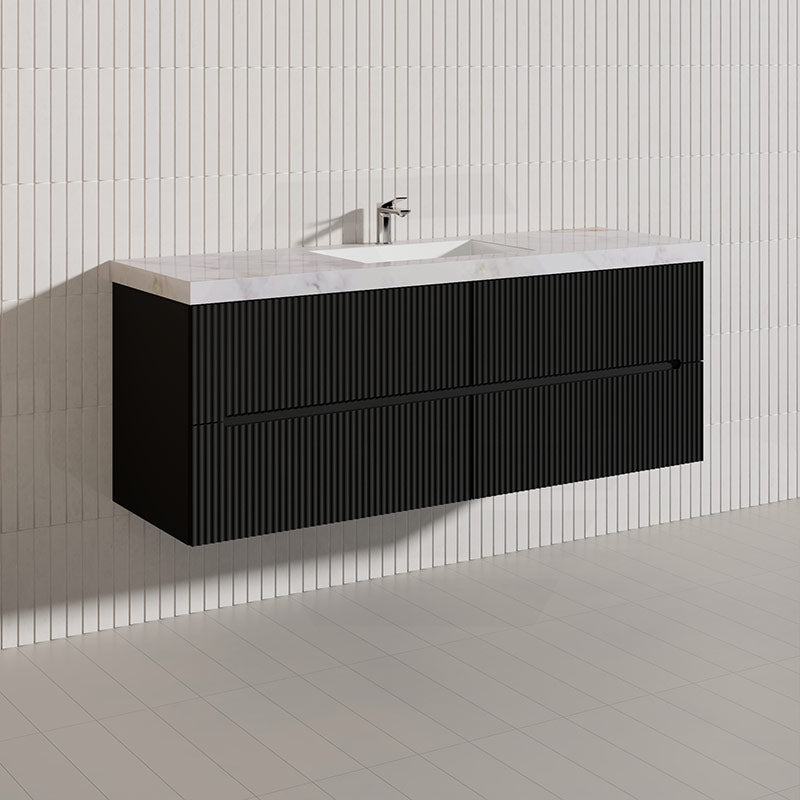 Lukka Cabarita 1500mm Modern Wall Hung Vanity PVC Single/Double Bowls Cabinet Variant Colour Available