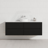 Lukka Cabarita 1500mm Modern Wall Hung Vanity PVC Single/Double Bowls Cabinet Variant Colour Available