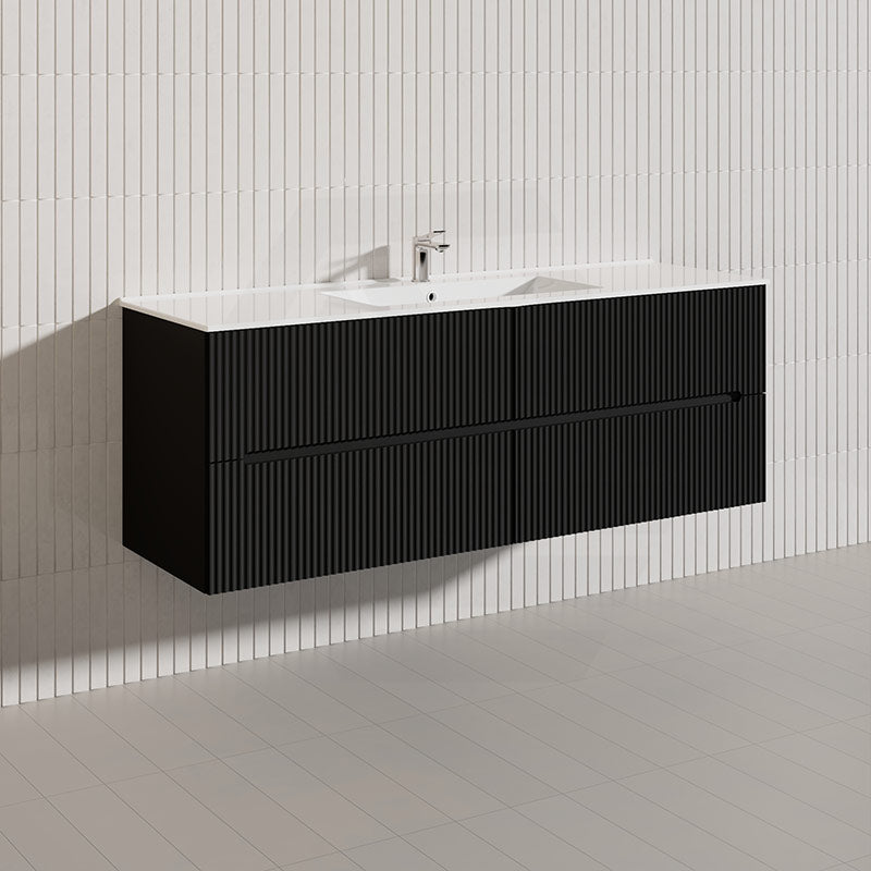 Lukka Cabarita 1500mm Modern Wall Hung Vanity PVC Single/Double Bowls Cabinet Variant Colour Available
