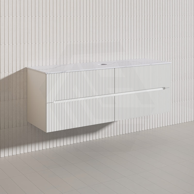 Lukka Cabarita 1500mm Modern Wall Hung Vanity PVC Single/Double Bowls Cabinet Variant Colour Available