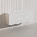 Lukka Cabarita 1500mm Modern Wall Hung Vanity PVC Single/Double Bowls Cabinet Variant Colour Available