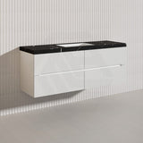 Lukka Cabarita 1500mm Modern Wall Hung Vanity PVC Single/Double Bowls Cabinet Variant Colour Available