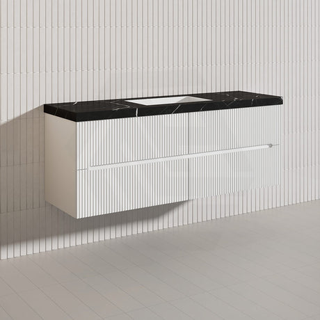 Lukka Cabarita 1500mm Modern Wall Hung Vanity PVC Single/Double Bowls Cabinet Variant Colour Available