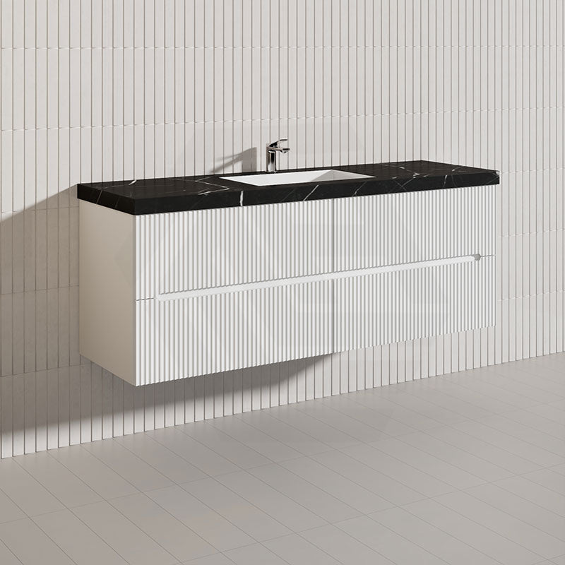 Lukka Cabarita 1500mm Modern Wall Hung Vanity PVC Single/Double Bowls Cabinet Variant Colour Available
