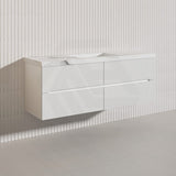 Lukka Cabarita 1500mm Modern Wall Hung Vanity PVC Single/Double Bowls Cabinet Variant Colour Available