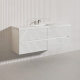 Lukka Cabarita 1500mm Modern Wall Hung Vanity PVC Single/Double Bowls Cabinet Variant Colour Available