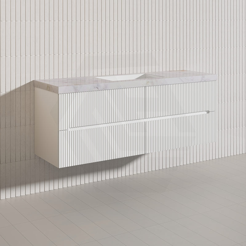 Lukka Cabarita 1500mm Modern Wall Hung Vanity PVC Single/Double Bowls Cabinet Variant Colour Available