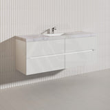 Lukka Cabarita 1500mm Modern Wall Hung Vanity PVC Single/Double Bowls Cabinet Variant Colour Available