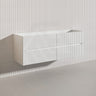 Lukka Cabarita 1500mm Modern Wall Hung Vanity PVC Single/Double Bowls Cabinet Variant Colour Available