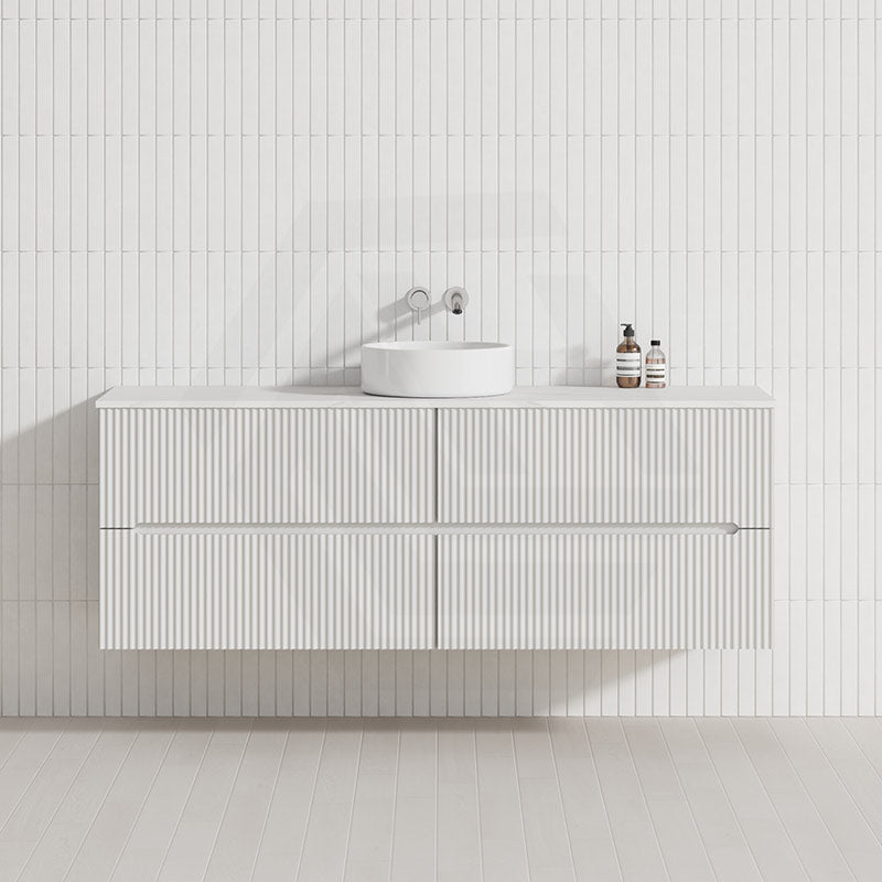 Lukka Cabarita 1500mm Modern Wall Hung Vanity PVC Single/Double Bowls Cabinet Variant Colour Available