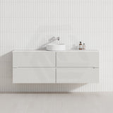 Lukka Cabarita 1500mm Modern Wall Hung Vanity PVC Single/Double Bowls Cabinet Variant Colour Available