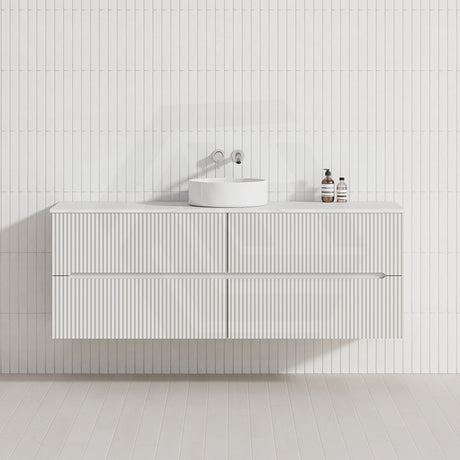 Lukka Cabarita 1500mm Modern Wall Hung Vanity PVC Single/Double Bowls Cabinet Variant Colour Available