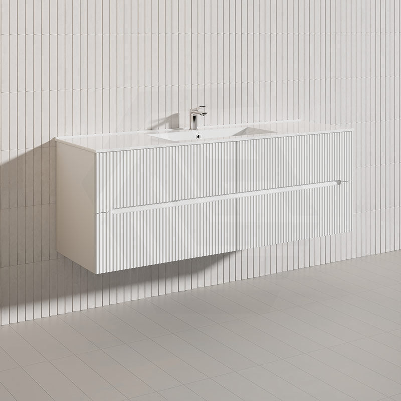 Lukka Cabarita 1500mm Modern Wall Hung Vanity PVC Single/Double Bowls Cabinet Variant Colour Available