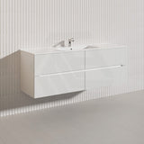 Lukka Cabarita 1500mm Modern Wall Hung Vanity PVC Single/Double Bowls Cabinet Variant Colour Available