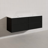 Lukka Cabarita 1500mm Modern Wall Hung Vanity PVC Single/Double Bowls Cabinet Variant Colour Available